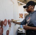 Student painting