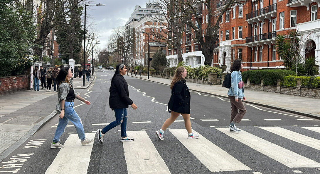 Students at Abbey Road