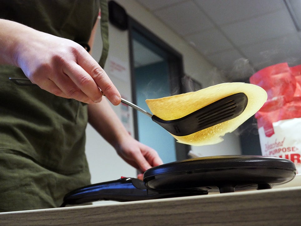 Flipping Crepe