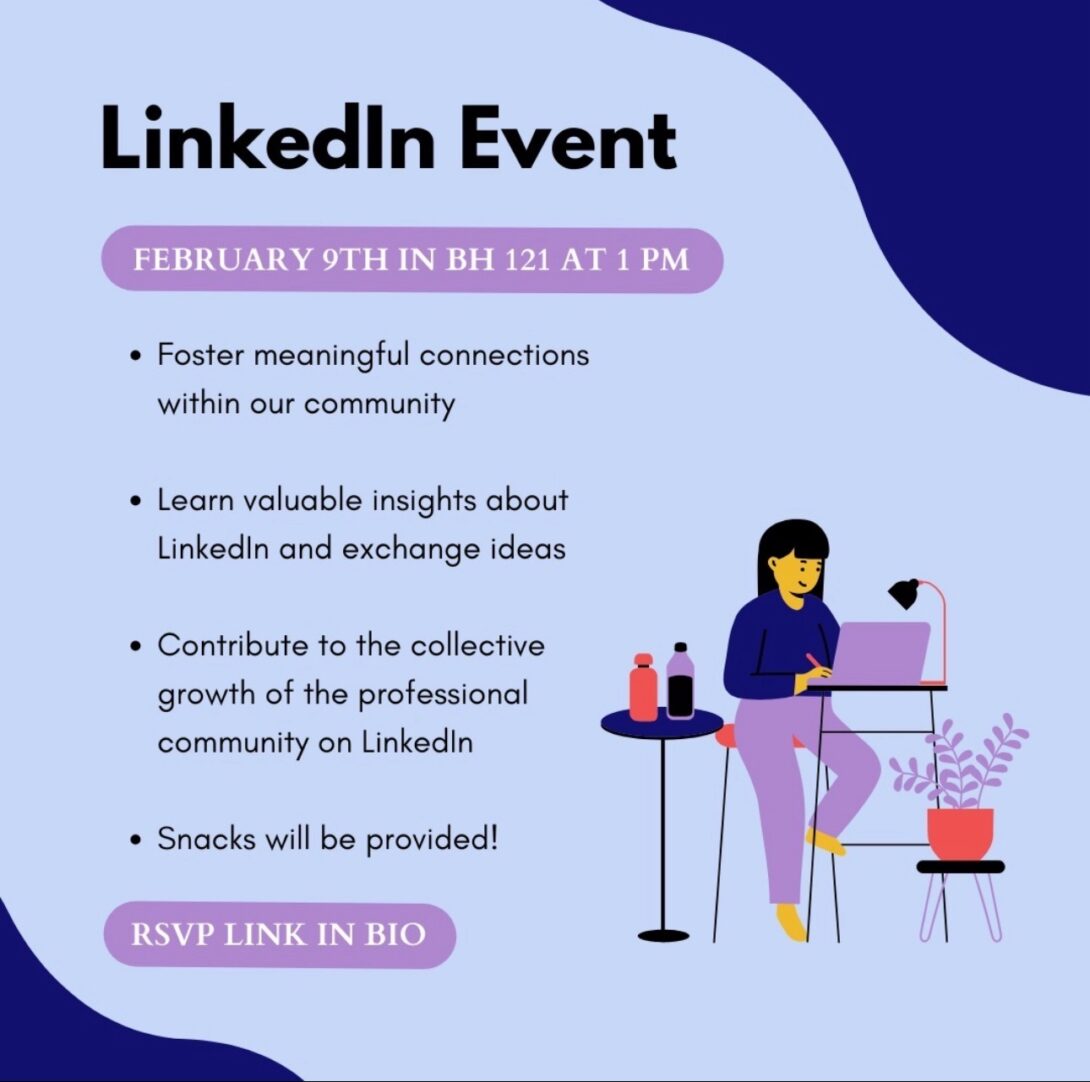 • Foster meaningful connections within our community • Learn valuable insights about Linkedin and exchange ideas • Contribute to the collective growth of the professional community on Linkedin • Snacks will be provided!