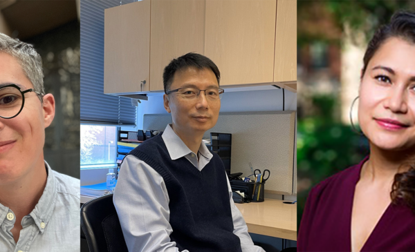 Three pictures of the winning faculty